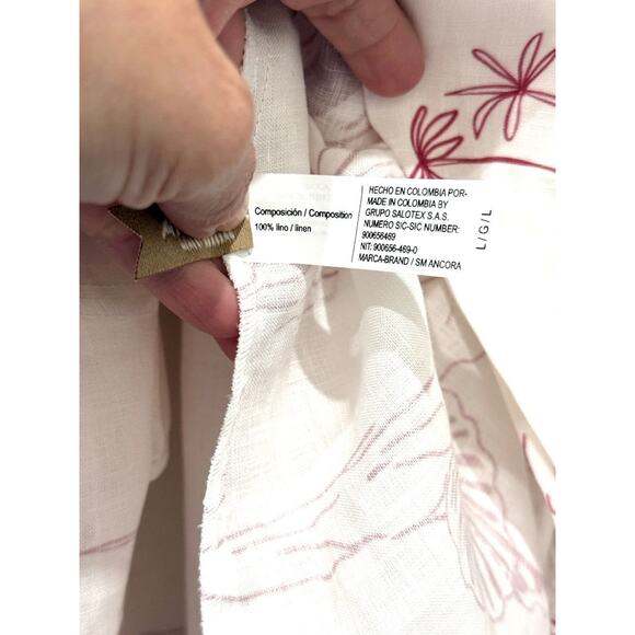 NWT Ancora Sleeveless Underwired The Highland Coast Maxi Dress White Women's L - Picture 5 of 5